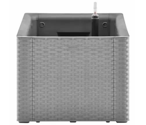 Dārza Puķu Kaste, Pašlaistīšanas Sistēma, Pelēka, 100X43X33 Cm Vidaxl