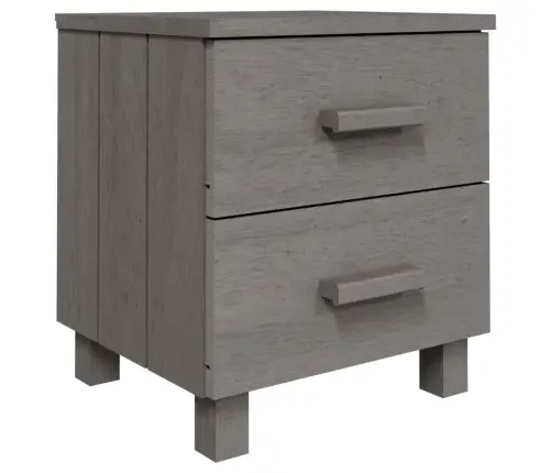 Naktsskapīši Hamar, 2 Gb., Pelēki, 40X35X44,5 Cm, Priedes Koks Vidaxl