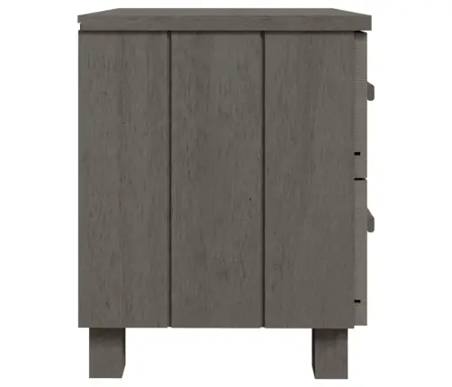 Naktsskapīši Hamar, 2 Gb., Pelēki, 40X35X44,5 Cm, Priedes Koks Vidaxl