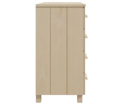 Kumode Hamar, Medus Brūna, 79X40X80 Cm, Priedes Masīvkoks Vidaxl