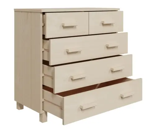 Kumode Hamar, Medus Brūna, 79X40X80 Cm, Priedes Masīvkoks Vidaxl