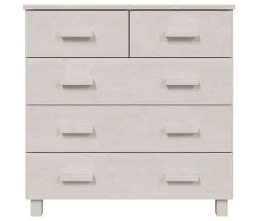 Šoninė Spintelė Hamar, Balta, 79X40X80cm Pušies Masyvas