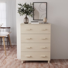 Kumode Hamar, Medus Brūna, 79X40X103,5 Cm, Priedes Masīvkoks Vidaxl