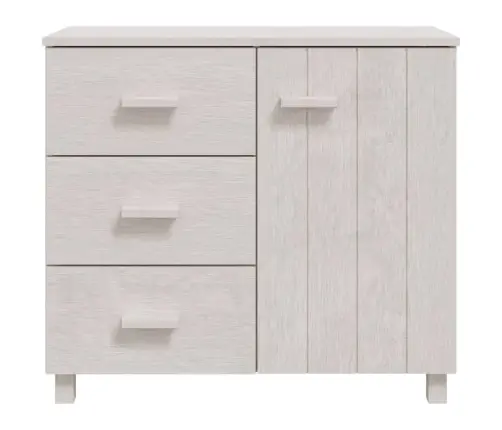 Šoninė Spintelė Hamar, Balta, 90X40X80cm Pušies Masyvas