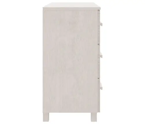 Šoninė Spintelė Hamar, Balta, 90X40X80cm Pušies Masyvas