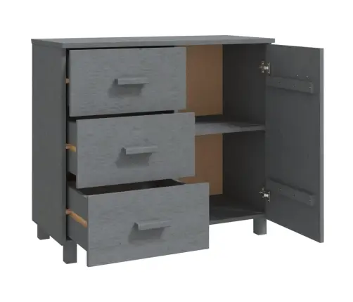 Šoninė Spintelė Hamar, Tamsiai Pilka, 90X40X80cm Pušis