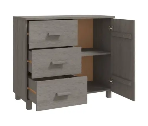 Šoninė Spintelė Hamar, Šviesiai Pilka, 90X40X80cm Pušis