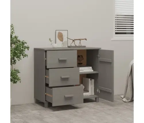 Šoninė Spintelė Hamar, Šviesiai Pilka, 90X40X80cm Pušis