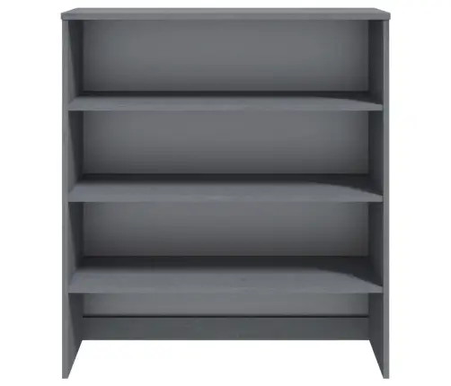 Skapja Augšdaļa Hamar, Pelēka, 90X30X100 Cm, Priedes Masīvkoks Vidaxl