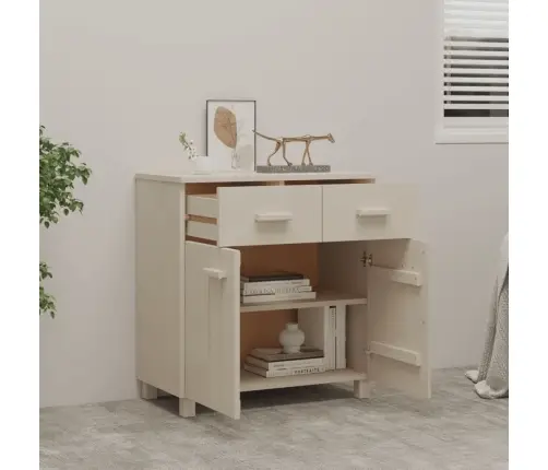 Kumode Hamar, Medus Brūna, 79X40X80 Cm, Priedes Masīvkoks Vidaxl