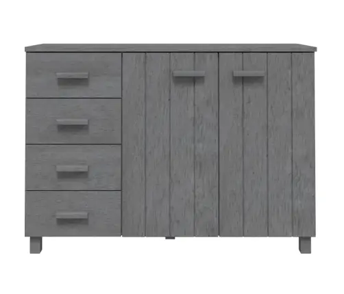 Kumode Hamar, Tumši Pelēka, 113X40X80 Cm, Priedes Masīvkoks Vidaxl