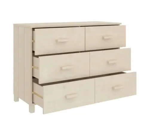 Kumode Hamar, Medus Brūna, 113X40X80 Cm, Priedes Masīvkoks Vidaxl