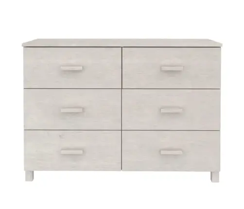 Kumode Hamar, Balta, 113X40X80 Cm, Priedes Masīvkoks Vidaxl Kumode Hamar, Balta, 113X40X80 Cm, Priedes Masīvkoks Vidaxl