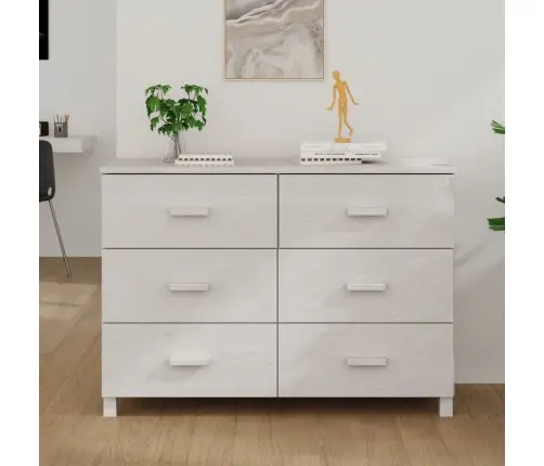 Kumode Hamar, Balta, 113X40X80 Cm, Priedes Masīvkoks Vidaxl Kumode Hamar, Balta, 113X40X80 Cm, Priedes Masīvkoks Vidaxl