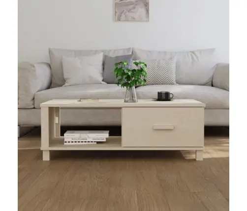 Kafijas Galdiņš Hamar, Brūns, 100X55X35 Cm, Priedes Masīvkoks Vidaxl