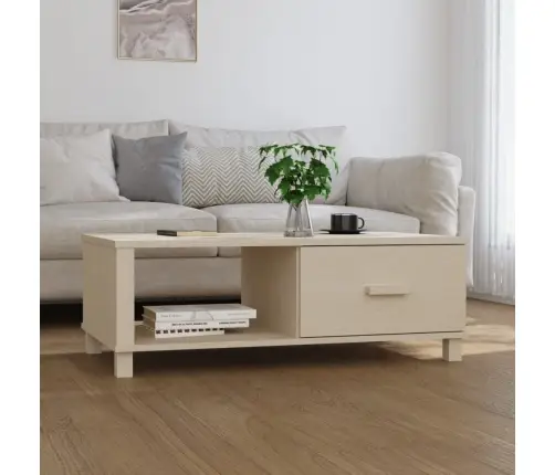 Kafijas Galdiņš Hamar, Brūns, 100X55X35 Cm, Priedes Masīvkoks Vidaxl