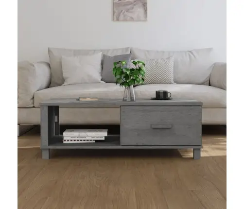 Kavos Staliukas Hamar, Tamsiai Pilkas, 100X55X35cm Pušis