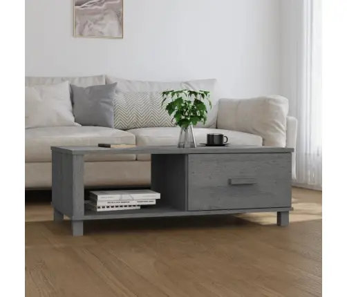 Kavos Staliukas Hamar, Tamsiai Pilkas, 100X55X35cm Pušis