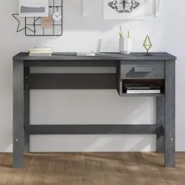 Rakstāmgalds Hamar, Pelēks, 110X40X75 Cm, Priedes Masīvkoks Vidaxl