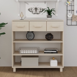 Konsoles Galds Hamar, Medus Brūns, 90X35X90 Cm, Priedes Koks Vidaxl