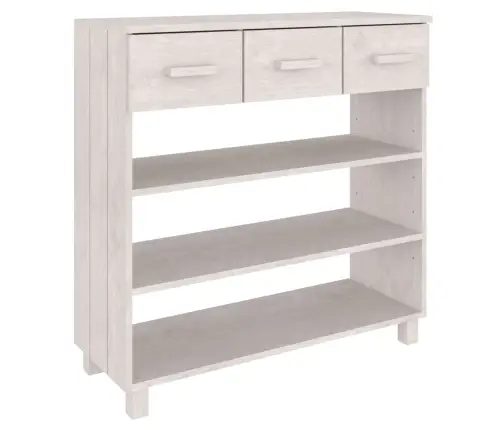 Konsoles Galds Hamar, Balts, 90X35X90 Cm, Priedes Masīvkoks Vidaxl