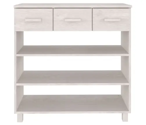 Konsoles Galds Hamar, Balts, 90X35X90 Cm, Priedes Masīvkoks Vidaxl