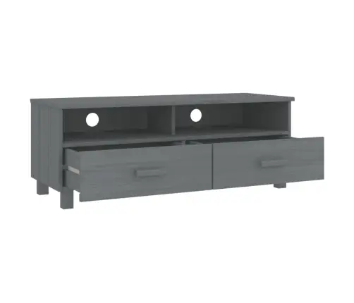 Telerikapp "Hamar", Tumehall, 106X40X40 cm Männipuit