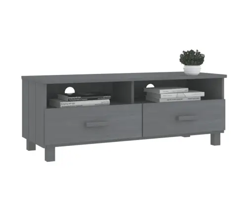 Telerikapp "Hamar", Tumehall, 106X40X40 cm Männipuit