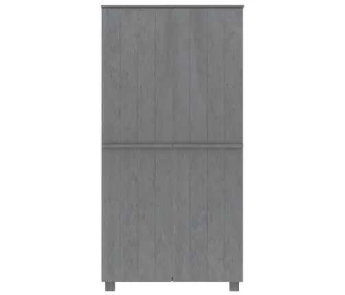 Skapis Hamar, Tumši Pelēks, 89X50X180 Cm, Priedes Masīvkoks Vidaxl