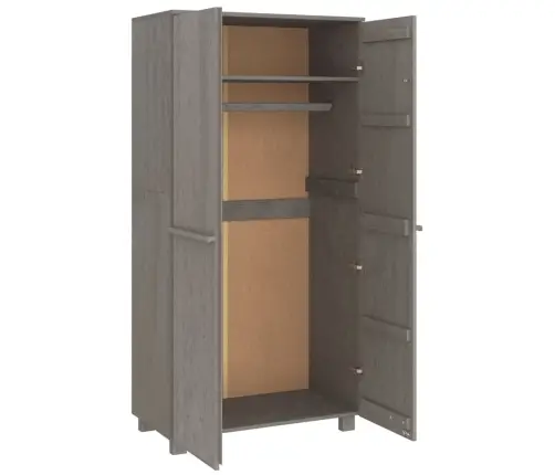 Drabužių Spinta Hamar, Šviesiai Pilka, 89X50X180cm Pušis