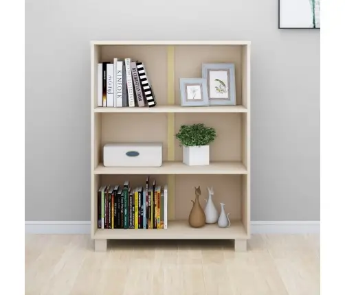 Knygų Spintelė Hamar, Medaus Ruda, 85X35X112cm Pušies Masyvas Knygų Spintelė Hamar, Medaus Ruda, 85X35X112cm Pušies Masyvas