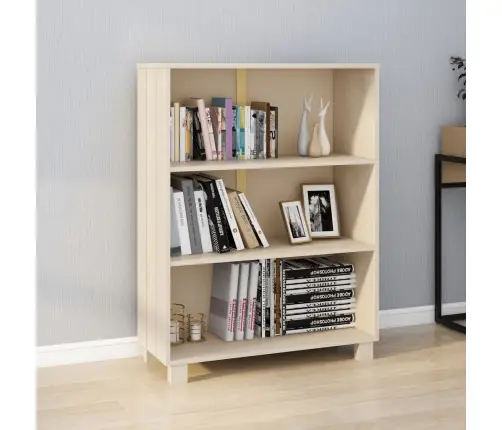 Knygų Spintelė Hamar, Medaus Ruda, 85X35X112cm Pušies Masyvas Knygų Spintelė Hamar, Medaus Ruda, 85X35X112cm Pušies Masyvas