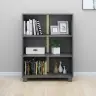 Grāmatu Skapis Hamar, Tumši Pelēks, 85X35X112 Cm, Priedes Koks Vidaxl