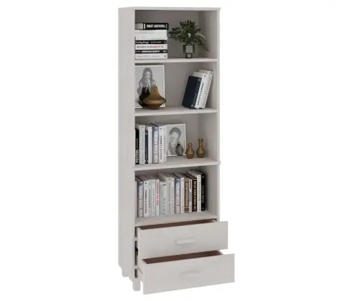 Komoda Hamar, Balta, 60X35X180cm Pušies Medienos Masyvas Komoda Hamar, Balta, 60X35X180cm Pušies Medienos Masyvas