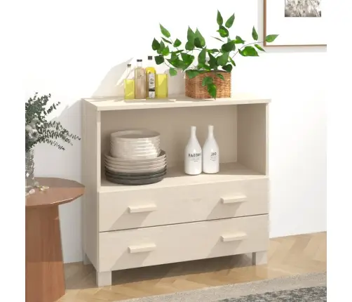 Šoninė Spintelė Hamar, Medaus Ruda, 85X35X80cm Pušies Masyvas
