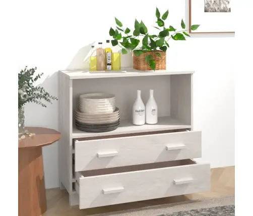 Puhvetkapp "Hamar", Valge, 85X35X80 cm Männipuit