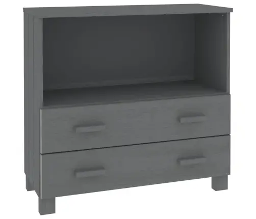 Šoninė Spintelė Hamar, Tamsiai Pilka, 85X35X80cm Pušis Masyvas