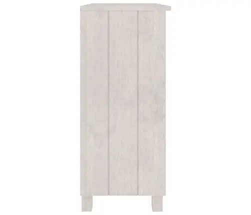 Kumode Hamar, Balta, 85X35X80 Cm, Priedes Masīvkoks Vidaxl
