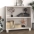 Kumode Hamar, Balta, 85X35X80 Cm, Priedes Masīvkoks Vidaxl