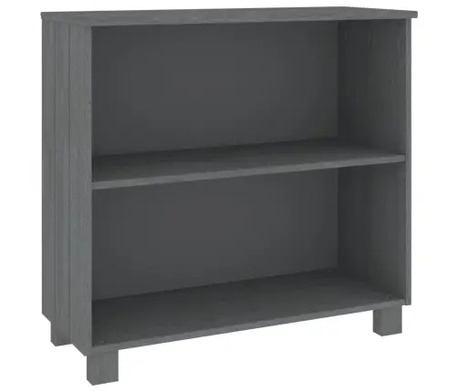 Kumode Hamar, Tumši Pelēka, 85X35X80 Cm, Priedes Masīvkoks Vidaxl