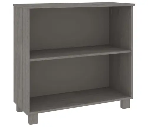 Kumode Hamar, Gaiši Pelēka, 85X35X80 Cm, Priedes Masīvkoks Vidaxl