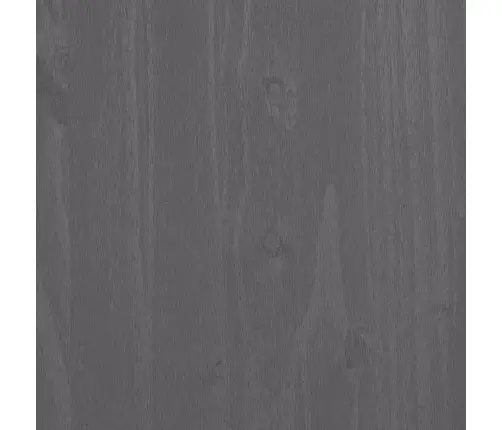 Kumode Hamar, Gaiši Pelēka, 85X35X80 Cm, Priedes Masīvkoks Vidaxl