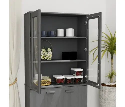 Komodos Viršus Hamar, Tamsiai Pilkas, 85X35X100cm Pušis