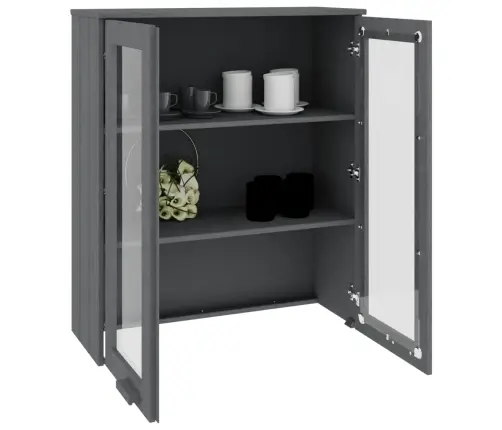 Komodos Viršus Hamar, Tamsiai Pilkas, 85X35X100cm Pušis