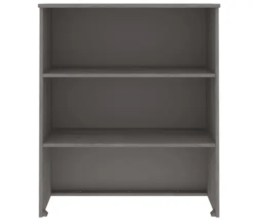 Skapja Augšdaļa Hamar, Pelēka, 85X35X100 Cm, Priedes Masīvkoks Vidaxl
