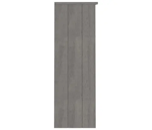Skapja Augšdaļa Hamar, Pelēka, 85X35X100 Cm, Priedes Masīvkoks Vidaxl