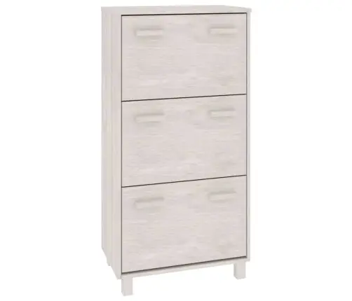 Apavu Skapis Hamar, Balts, 59,5X35X117 Cm, Priedes Koks Vidaxl