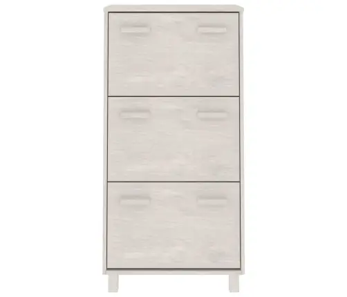 Apavu Skapis Hamar, Balts, 59,5X35X117 Cm, Priedes Koks Vidaxl