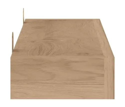 Sieninės Lentynos, 2Vnt., 90X15X4cm Tikmedžio Masyvas
