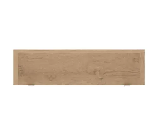 Sieninės Lentynos, 2Vnt., 90X15X4cm Tikmedžio Masyvas